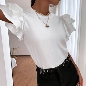 Brand new Shein white top. Extra Large. Never worn